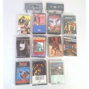 Lot (12) Cassette Tapes Rock Pop Buffett Petty Meat Loaf Simon Walsh Cheap Trick